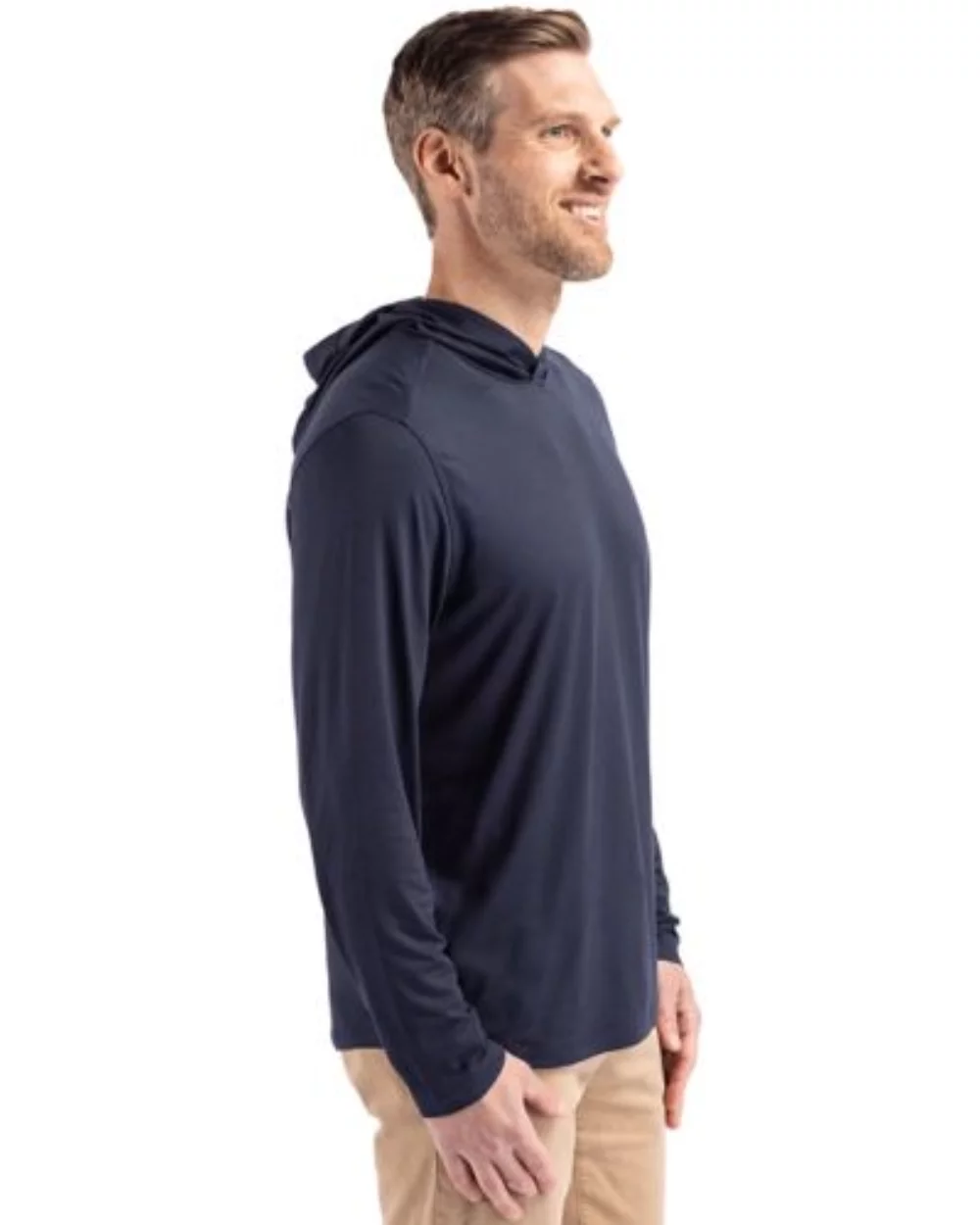 Cutter & Buck Coastline Epic Comfort Eco Recycled Mens Hooded Shirt