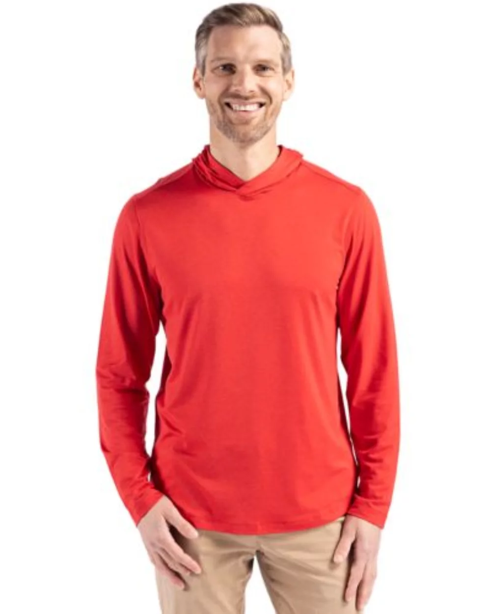 Chemise à capuche pour hommes Cutter & Buck Coastline Epic Comfort Eco Recycled