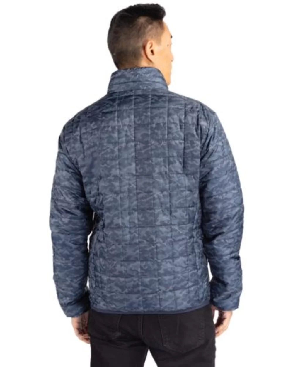 Cutter & Buck Rainier PrimaLoft? Mens Eco Insulated Full Zip Printed Puffer Jacket