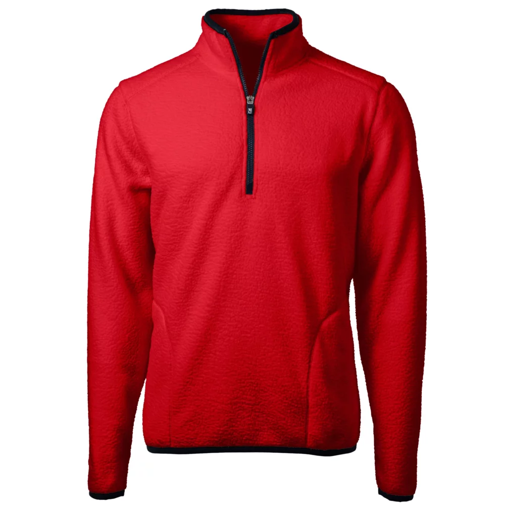 Veste à quart de zip Cutter & Buck Cascade Eco Sherpa Fleece pour hommes