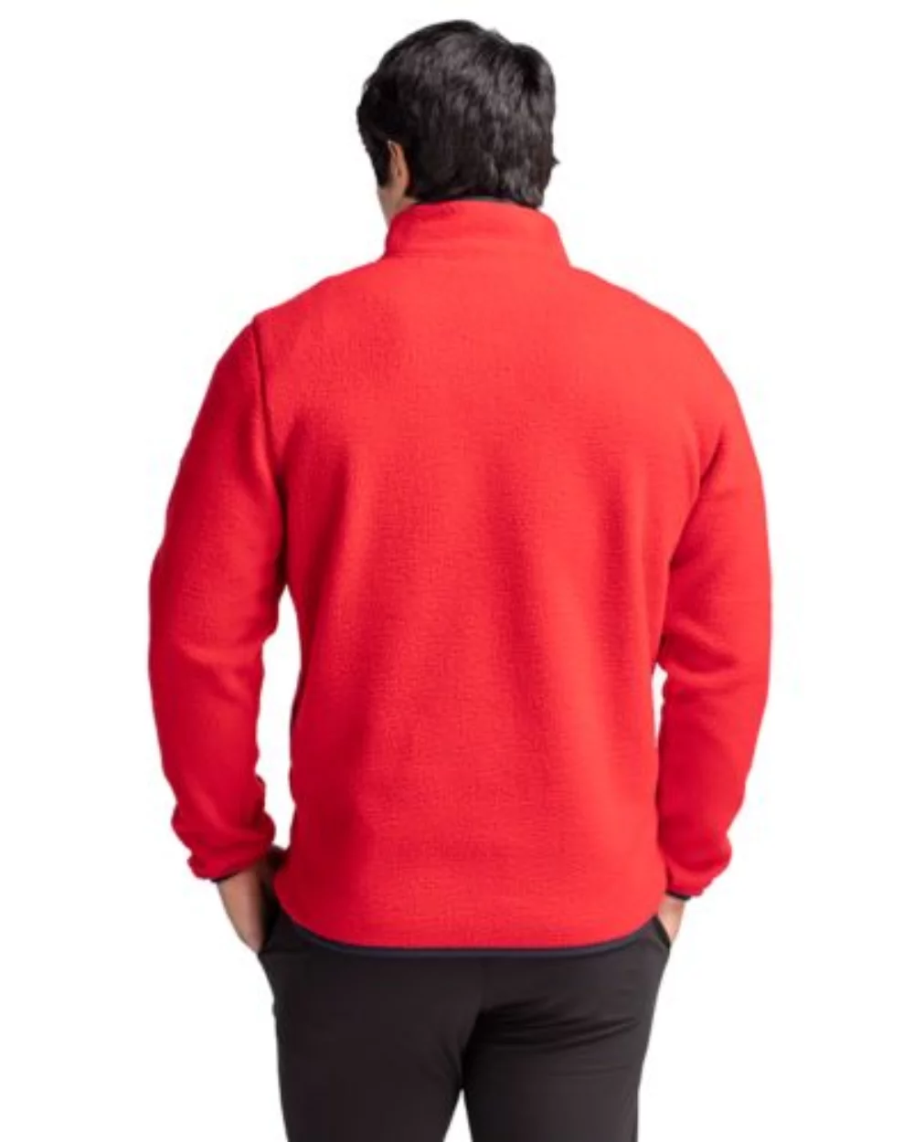 Cutter & Buck Cascade Eco Sherpa Fleece Mens Quarter Zip Jacket