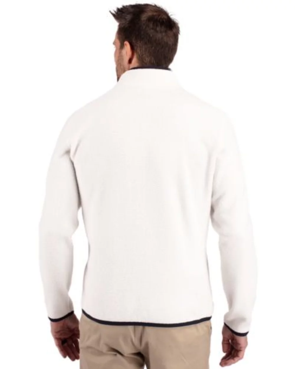 Veste à quart de zip Cutter & Buck Cascade Eco Sherpa Fleece pour hommes