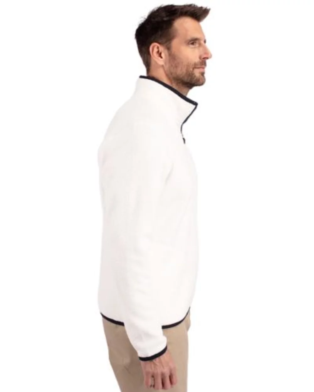 Veste à quart de zip Cutter & Buck Cascade Eco Sherpa Fleece pour hommes