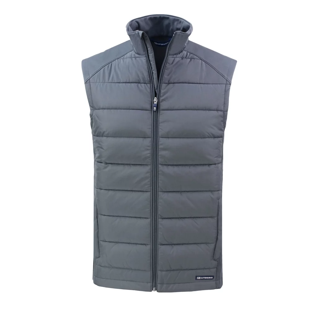 Veste zippée pour homme Cutter & Buck Evoke Hybrid Eco Softshell recyclée