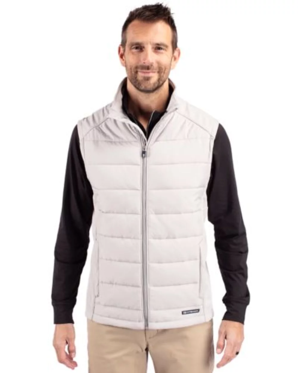 Cutter & Buck Evoke Hybrid Eco Softshell Recycled Mens Full Zip Vest