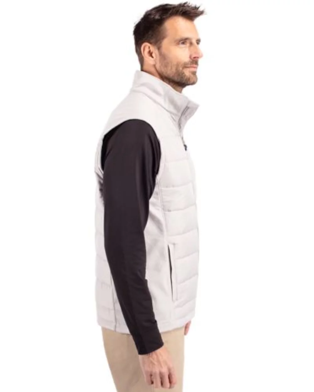 Cutter & Buck Evoke Hybrid Eco Softshell Recycled Mens Full Zip Vest