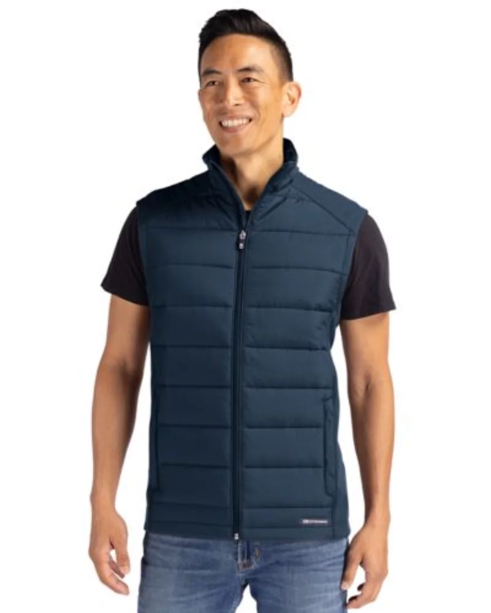 Cutter & Buck Evoke Hybrid Eco Softshell Recycled Mens Full Zip Vest