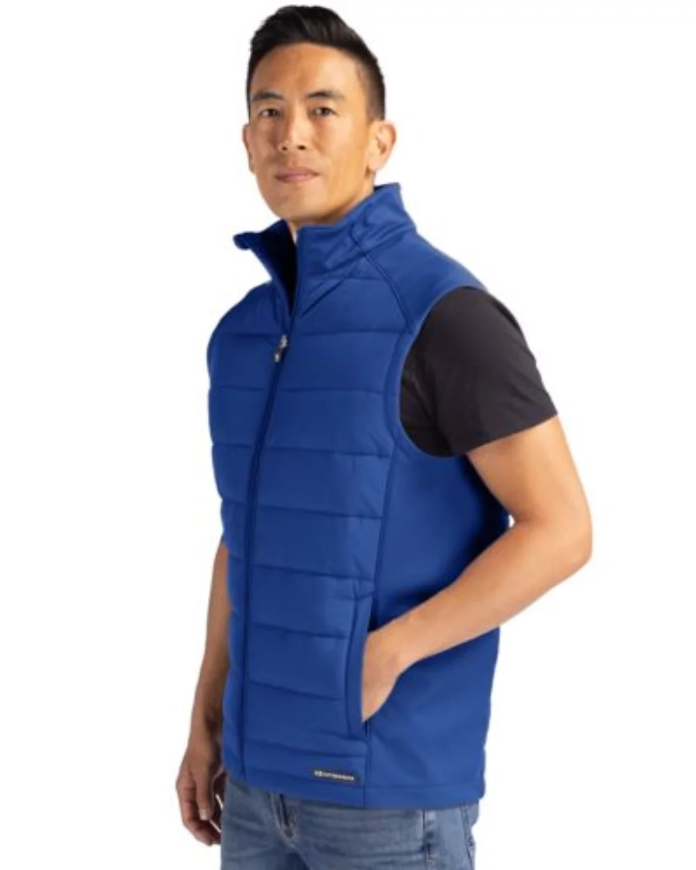 Cutter & Buck Evoke Hybrid Eco Softshell Recycled Mens Full Zip Vest