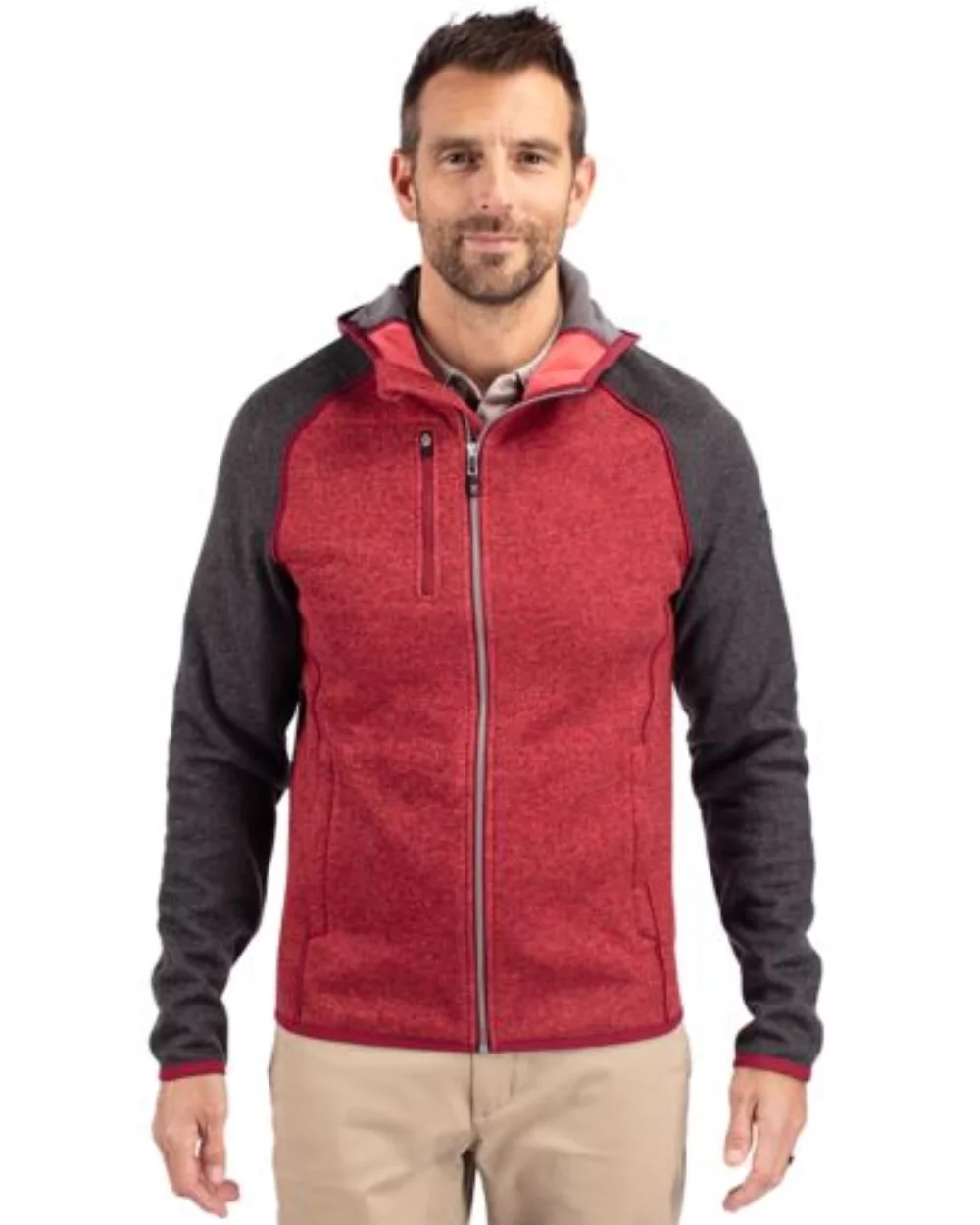 Cutter & Buck Mainsail Full Zip Hooded Mens Jacket