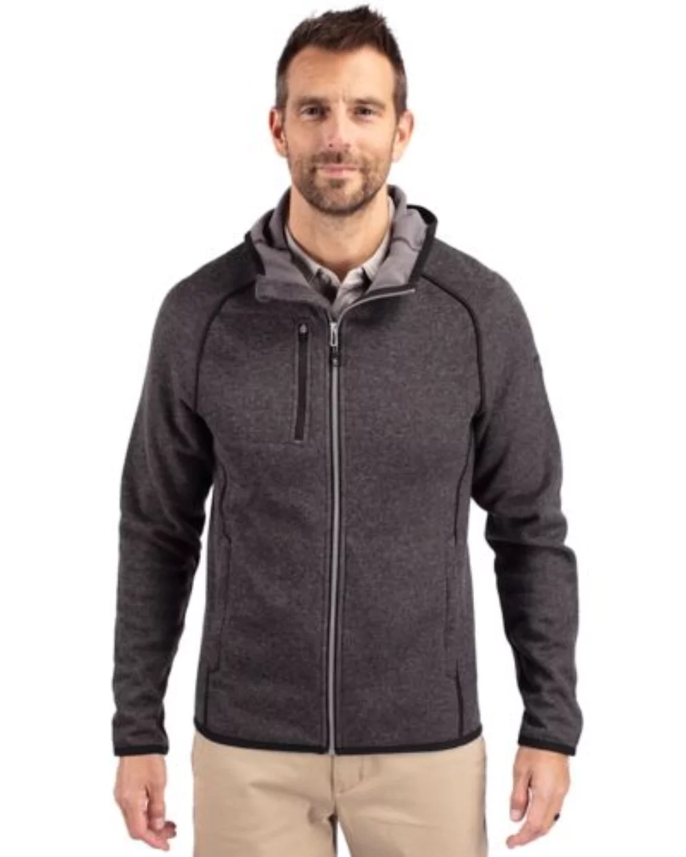 Veste à capuche zippée Cutter & Buck Mainsail pour homme
