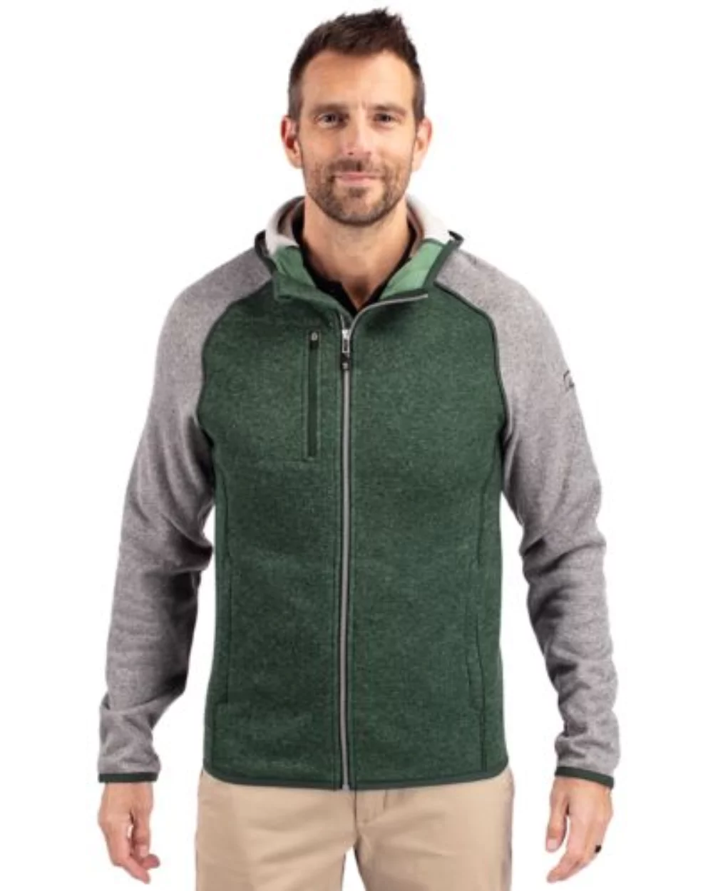 Veste à capuche zippée Cutter & Buck Mainsail pour homme