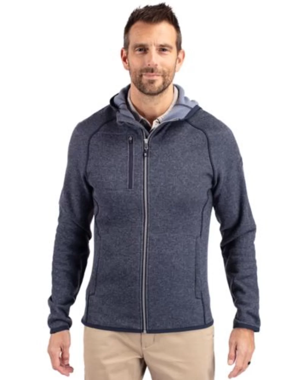 Cutter & Buck Mainsail Full Zip Hooded Mens Jacket