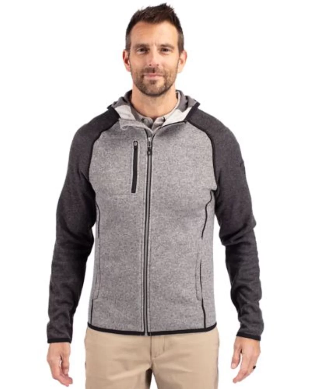Cutter & Buck Mainsail Full Zip Hooded Mens Jacket