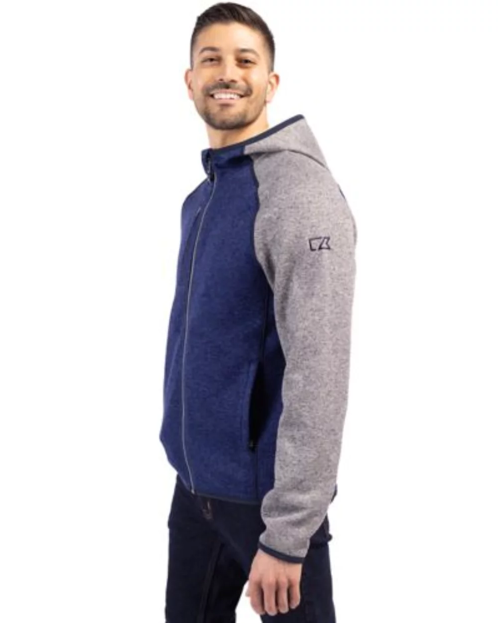 Veste à capuche zippée Cutter & Buck Mainsail pour homme
