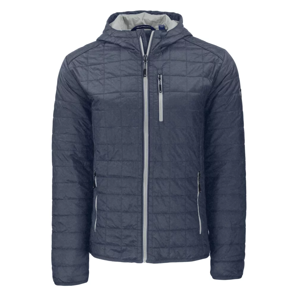 Veste à capuche zippée Cutter & Buck Rainier Primaloft Eco pour hommes