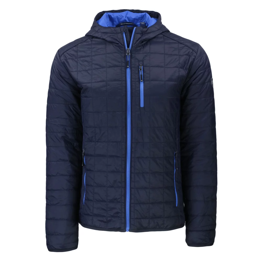 Veste à capuche zippée Cutter & Buck Rainier Primaloft Eco pour hommes