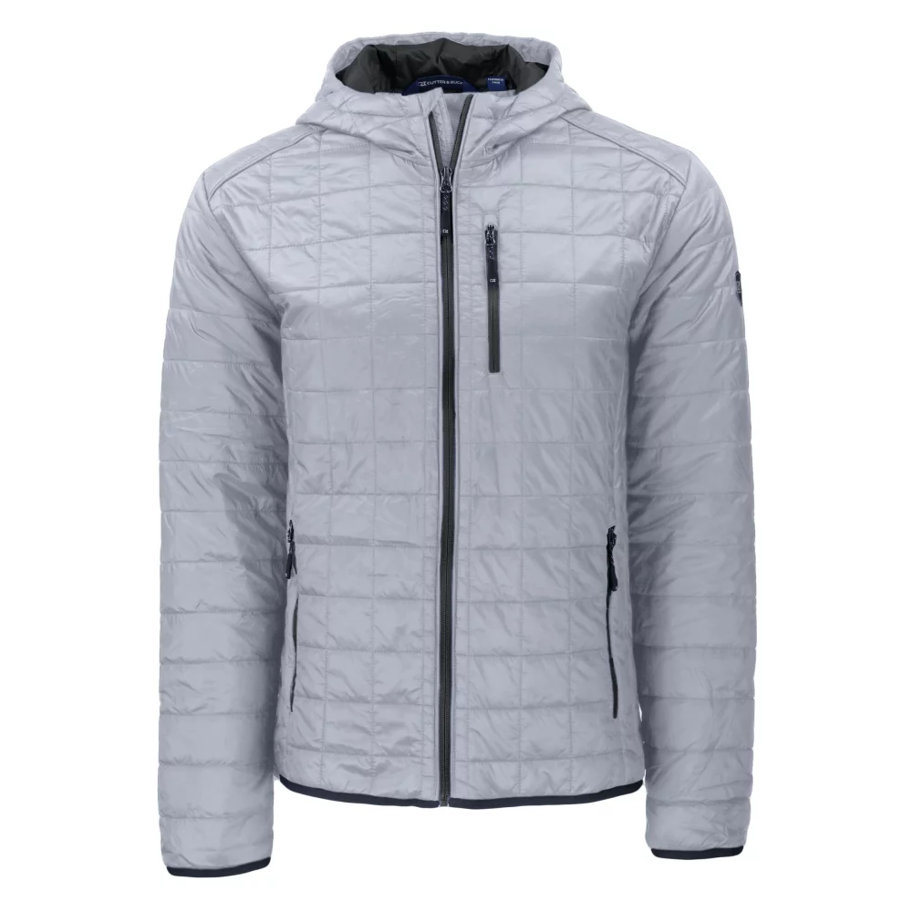 Veste à capuche zippée Cutter & Buck Rainier Primaloft Eco pour hommes
