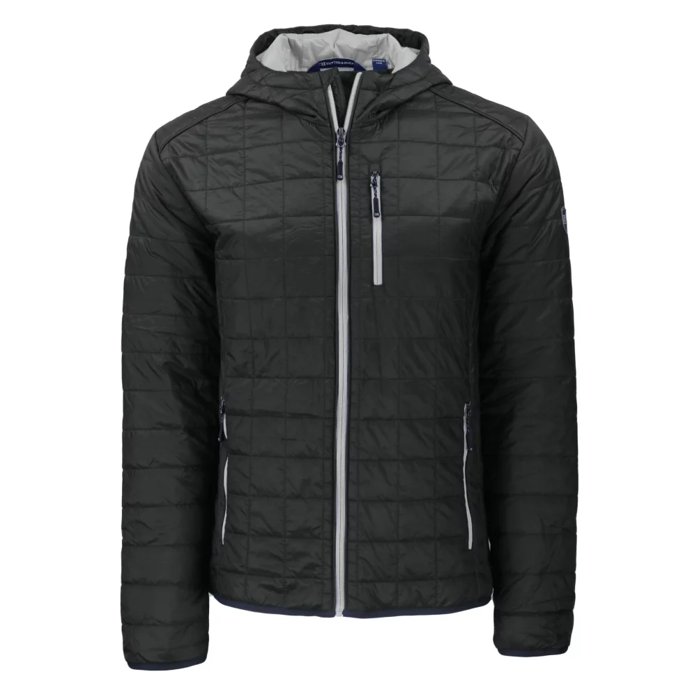 Veste à capuche zippée Cutter & Buck Rainier Primaloft Eco pour hommes