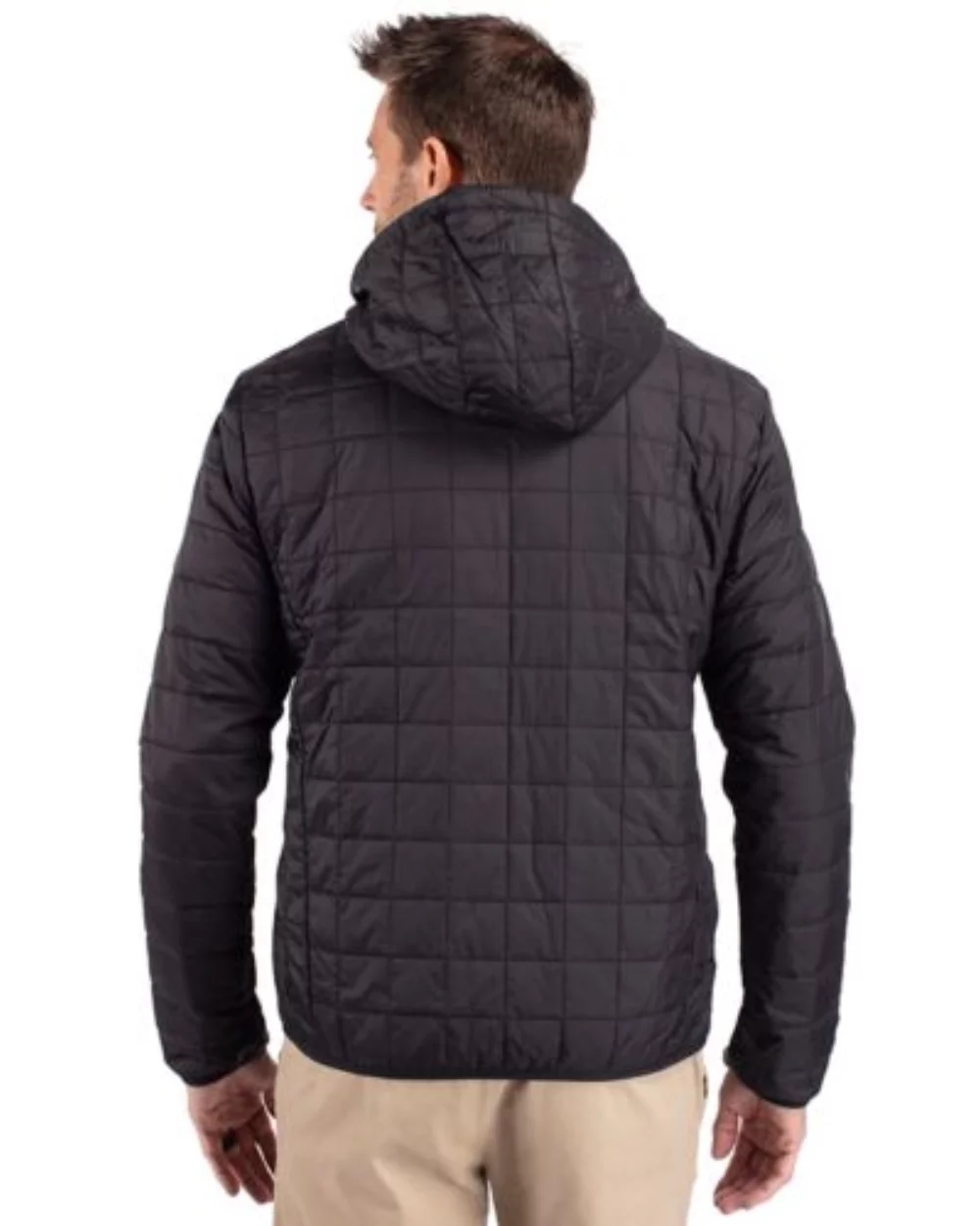 Veste à capuche zippée Cutter & Buck Rainier Primaloft Eco pour hommes