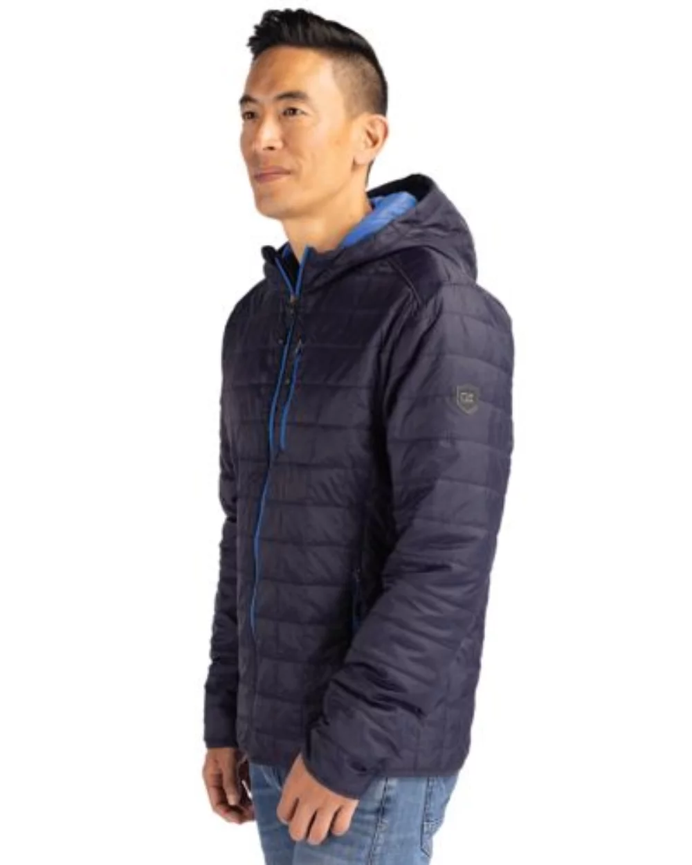 Cutter & Buck Rainier Primaloft Eco Mens Full Zip Hooded Jacket