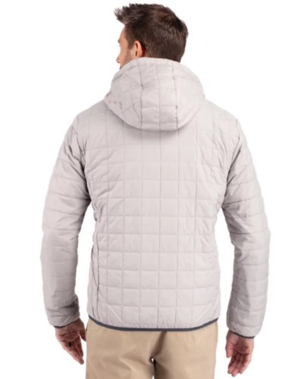 Veste à capuche zippée Cutter & Buck Rainier Primaloft Eco pour hommes