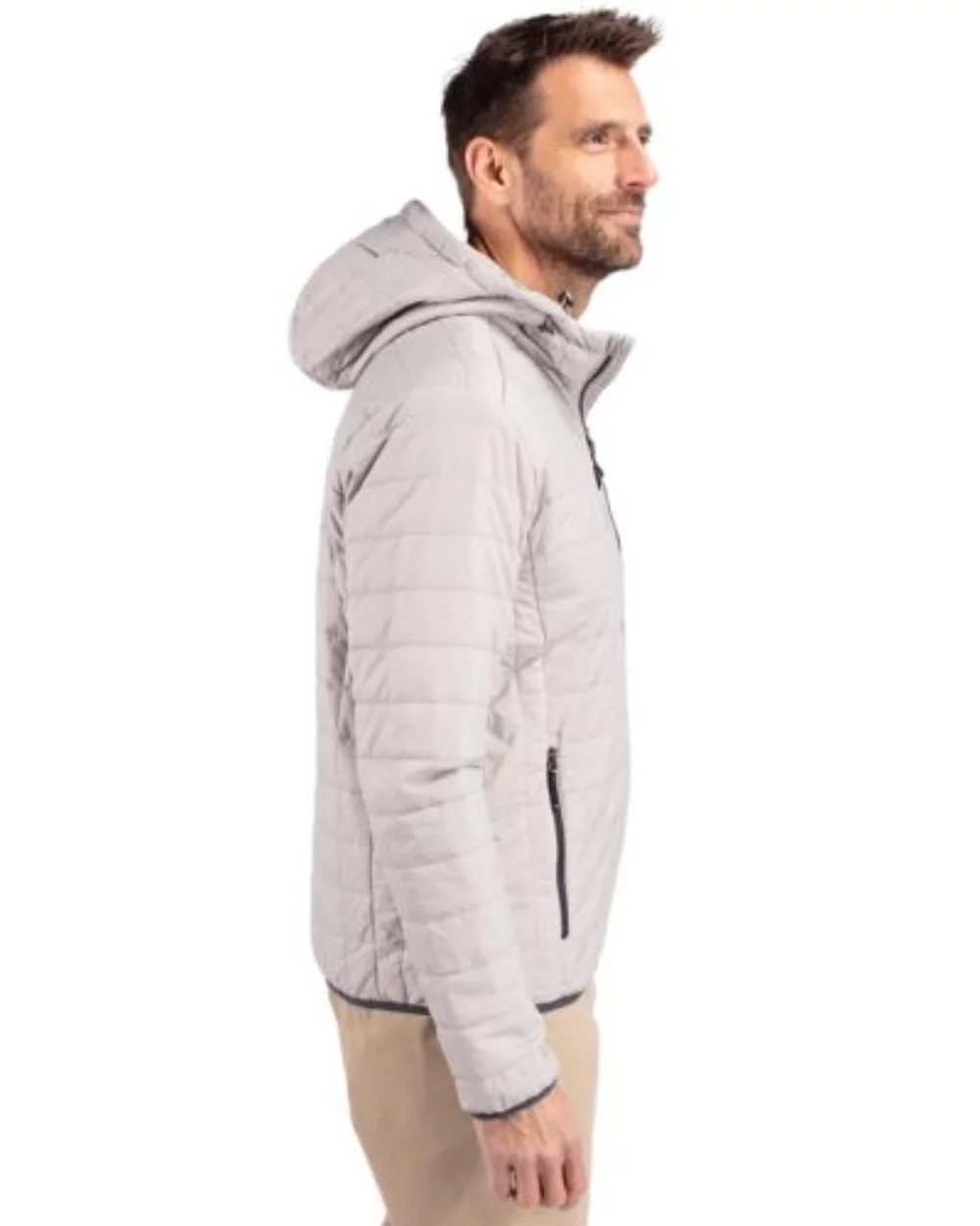 Cutter & Buck Rainier Primaloft Eco Mens Full Zip Hooded Jacket