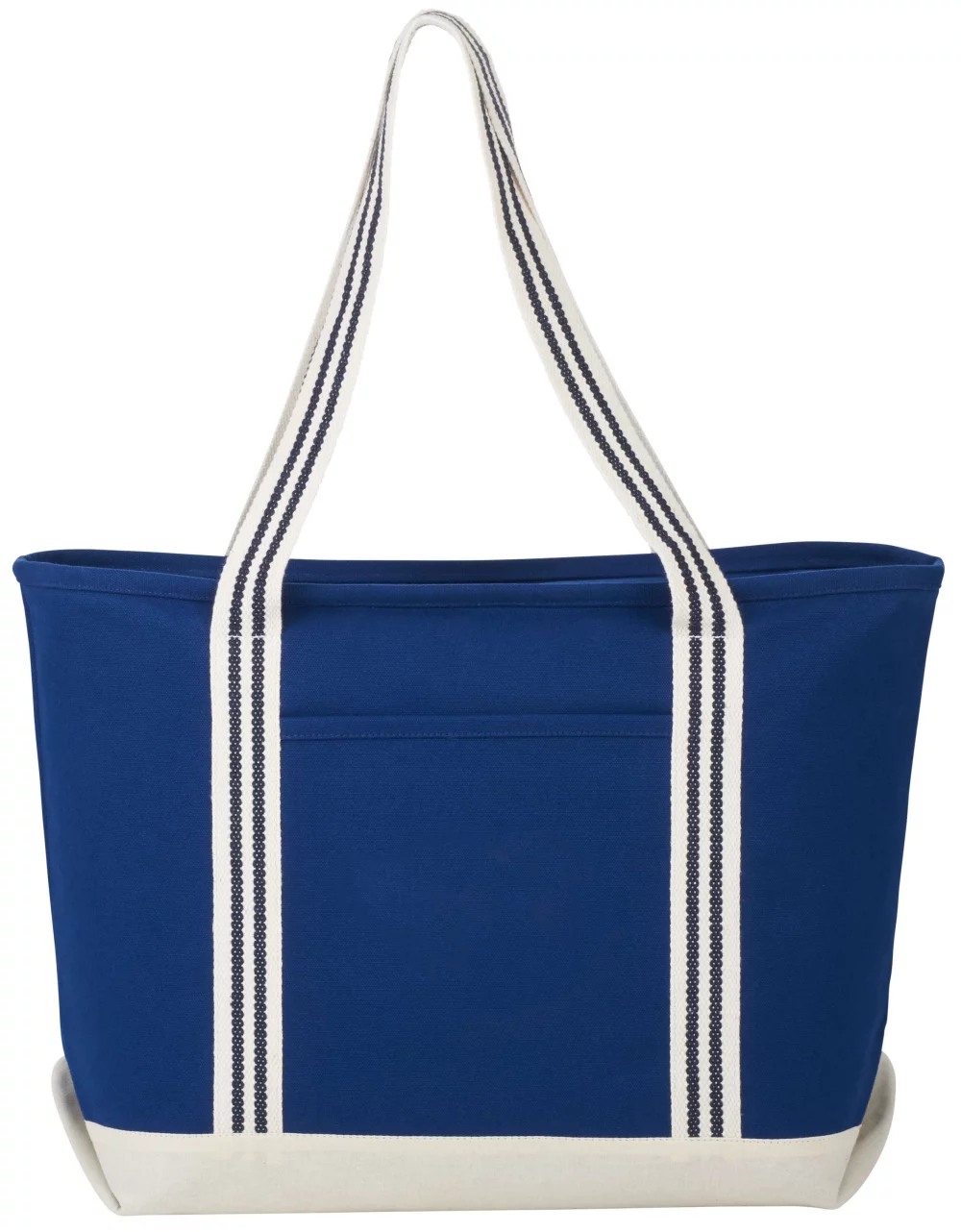Sac fourre-tout de bateau zippé en coton rayé de 20 oz de l'Atlantique.