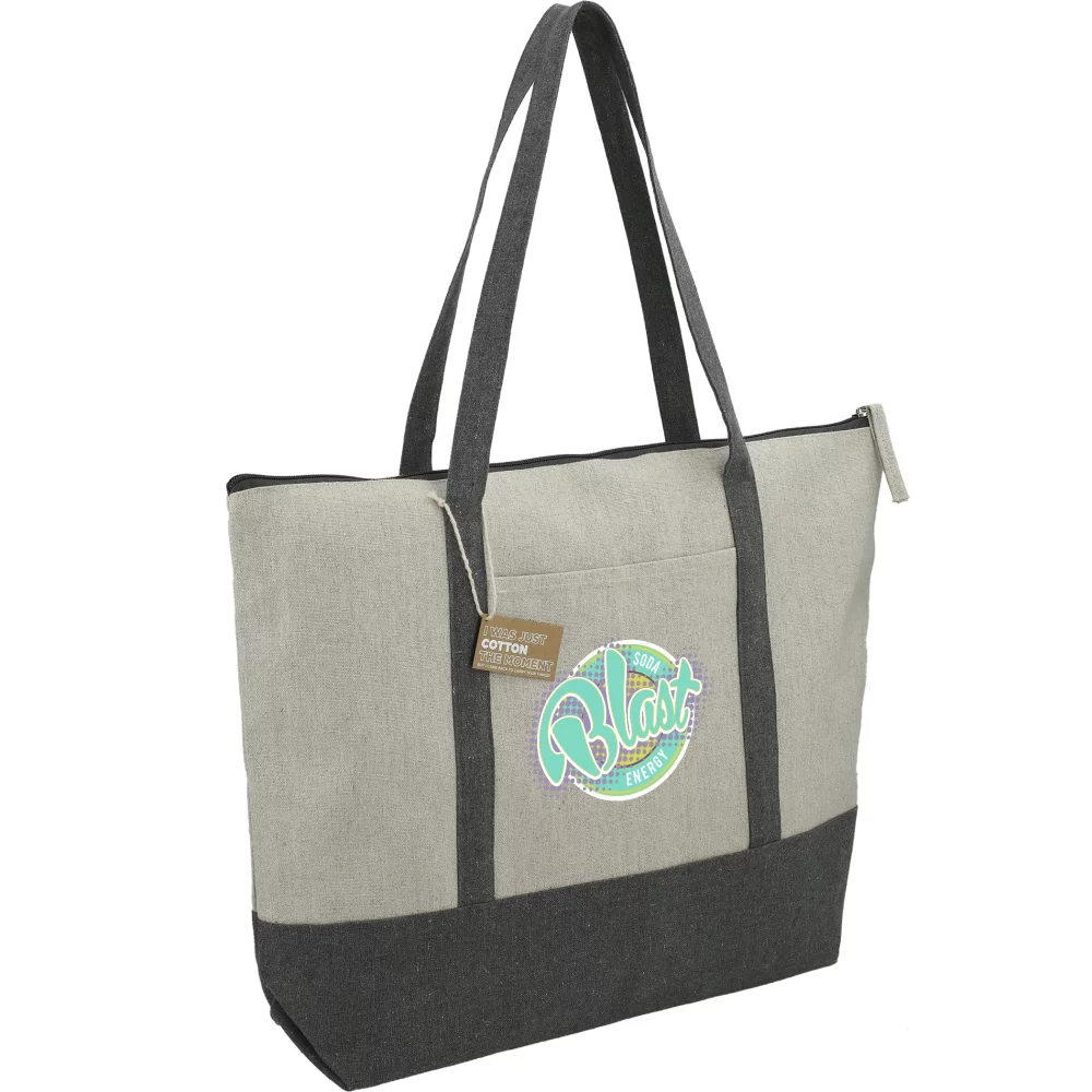 Repose 10oz Recycled Cotton Zippered Tote
