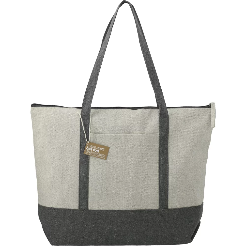 Repose 10oz Recycled Cotton Zippered Tote