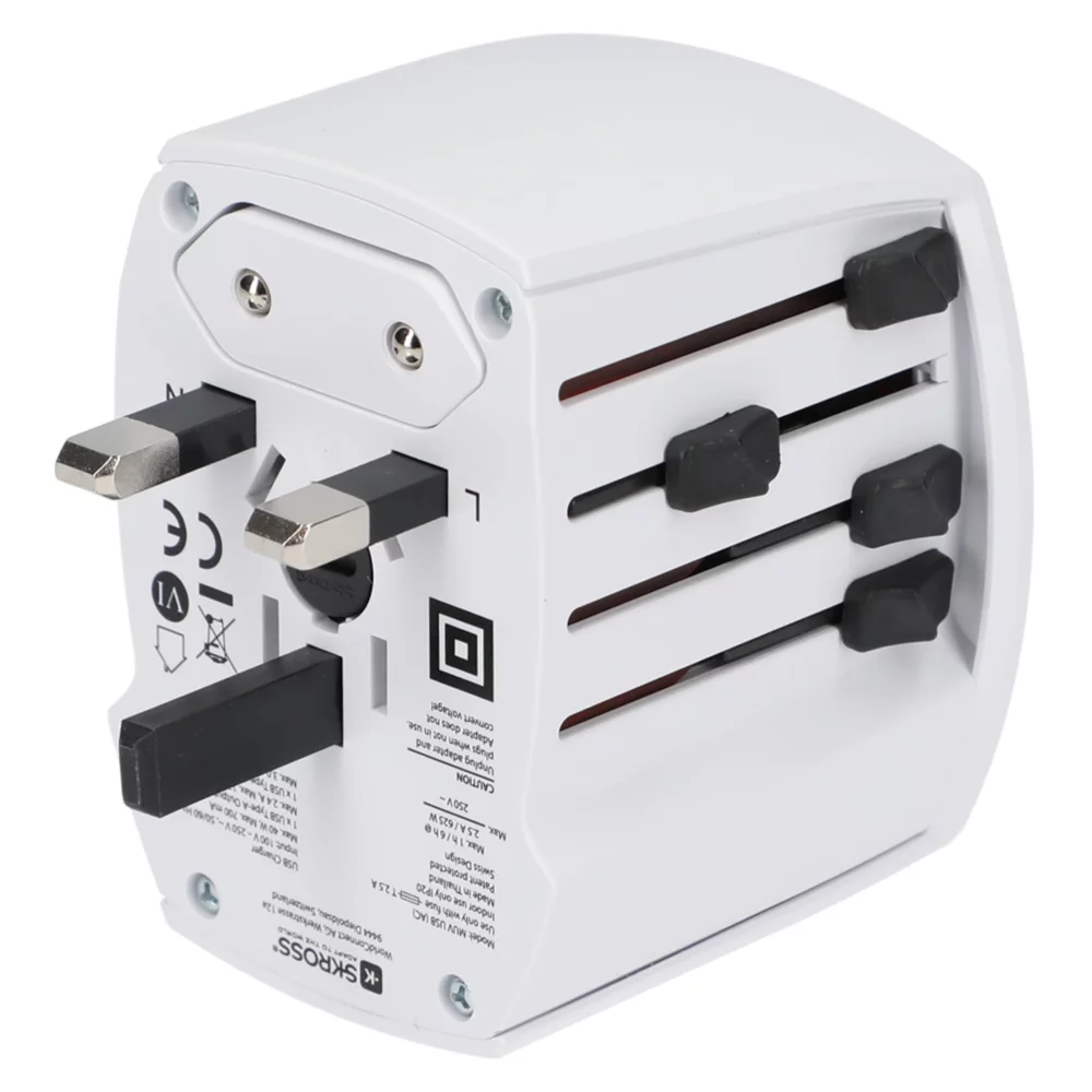 Adaptateur de voyage universel SKROSS MUV USB Type A & Type C