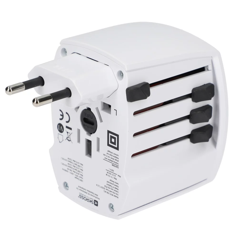 Adaptateur de voyage universel SKROSS MUV USB Type A & Type C