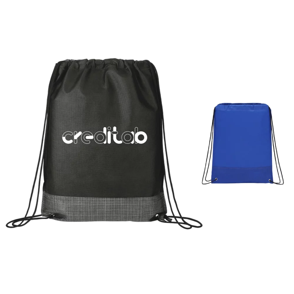 Crossweave Heat Sealed Drawstring Bag