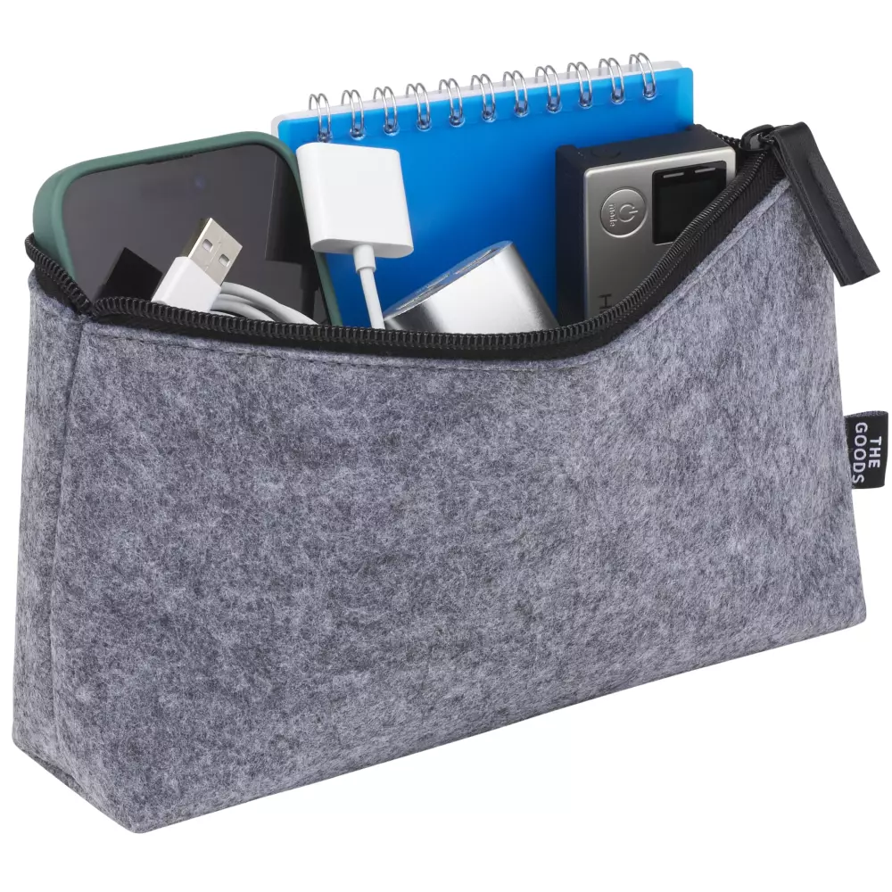 The Goods Recycled Felt Zippered Pouch