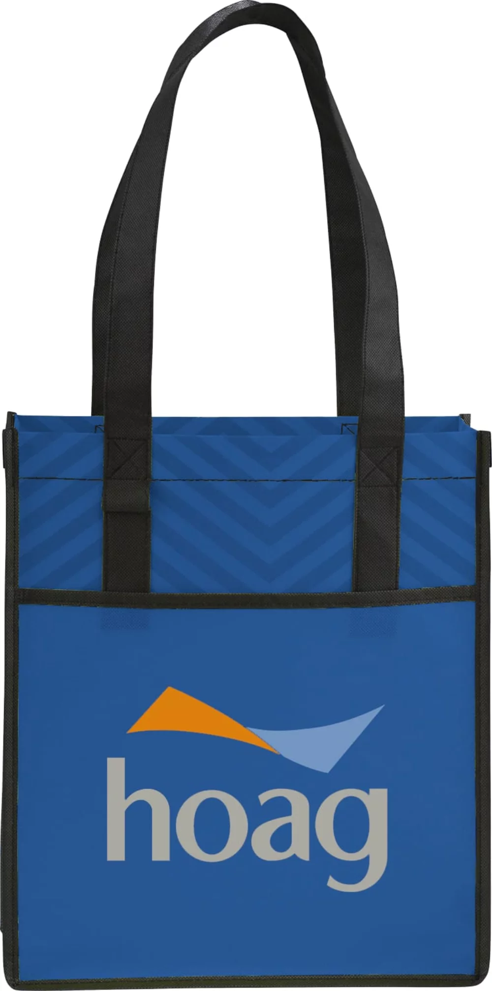 Printed Chevron Non-Woven Shopper Tote