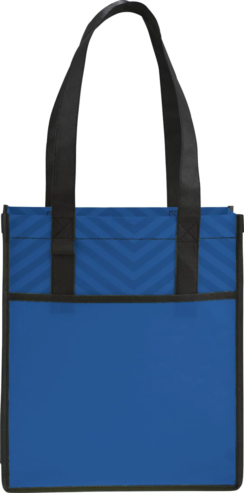 Printed Chevron Non-Woven Shopper Tote