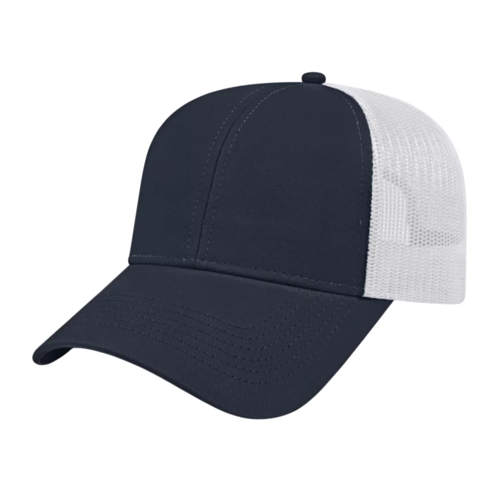 Casquette de camionneur bicolore Cap America en maille à l'arrière