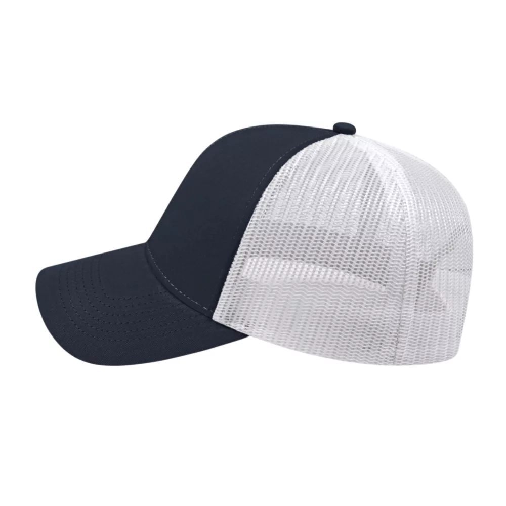 Casquette de camionneur bicolore Cap America en maille à l'arrière