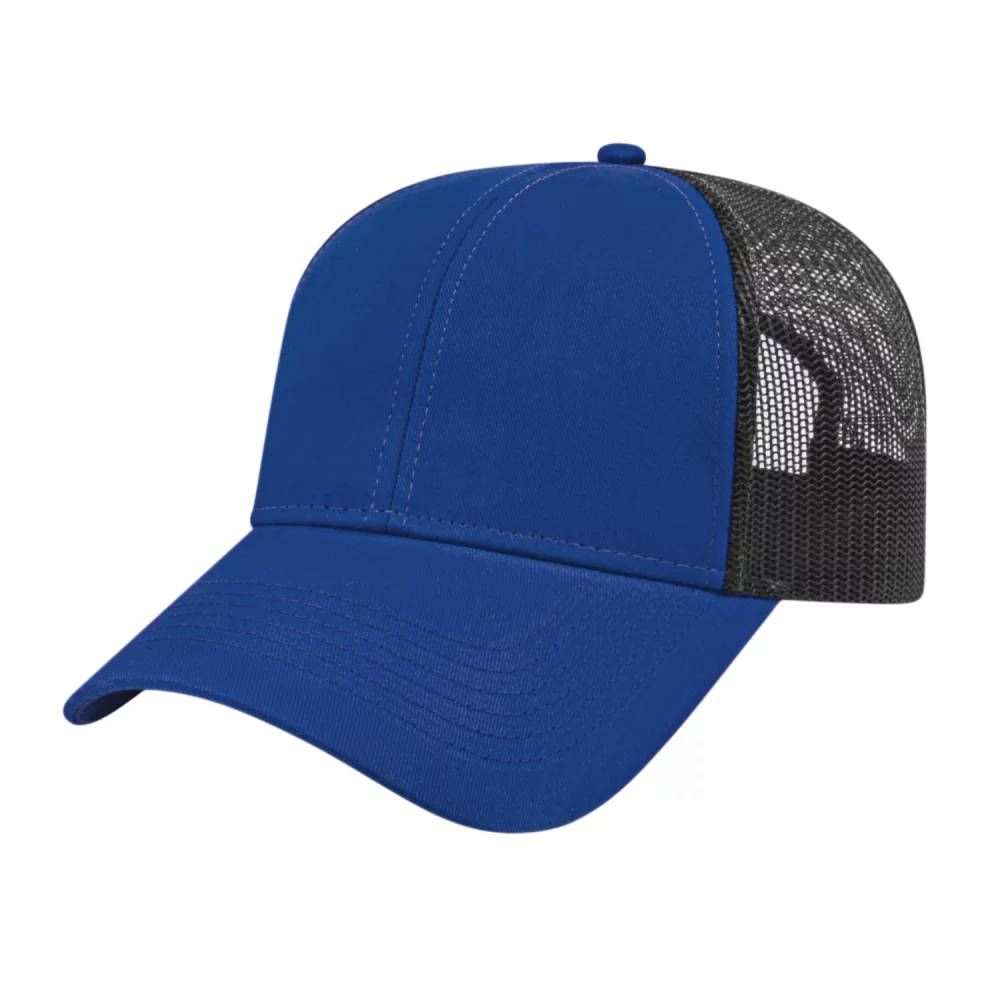 Casquette de camionneur bicolore Cap America en maille à l'arrière