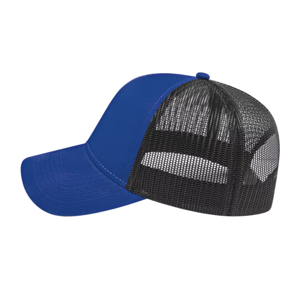 Casquette de camionneur bicolore Cap America en maille à l'arrière