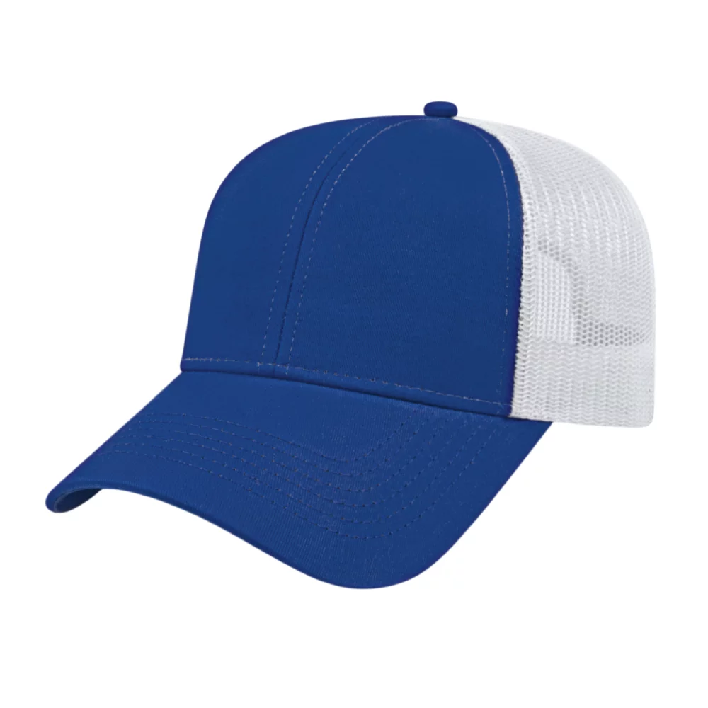 Casquette de camionneur bicolore Cap America en maille à l'arrière