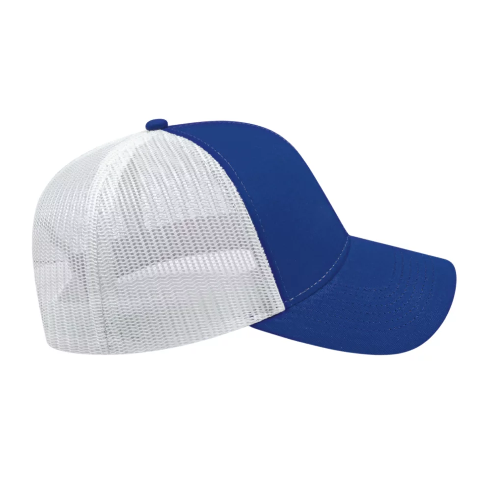 Casquette de camionneur bicolore Cap America en maille à l'arrière