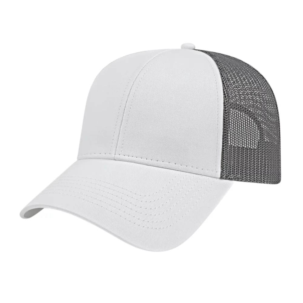 Casquette de camionneur bicolore Cap America en maille à l'arrière