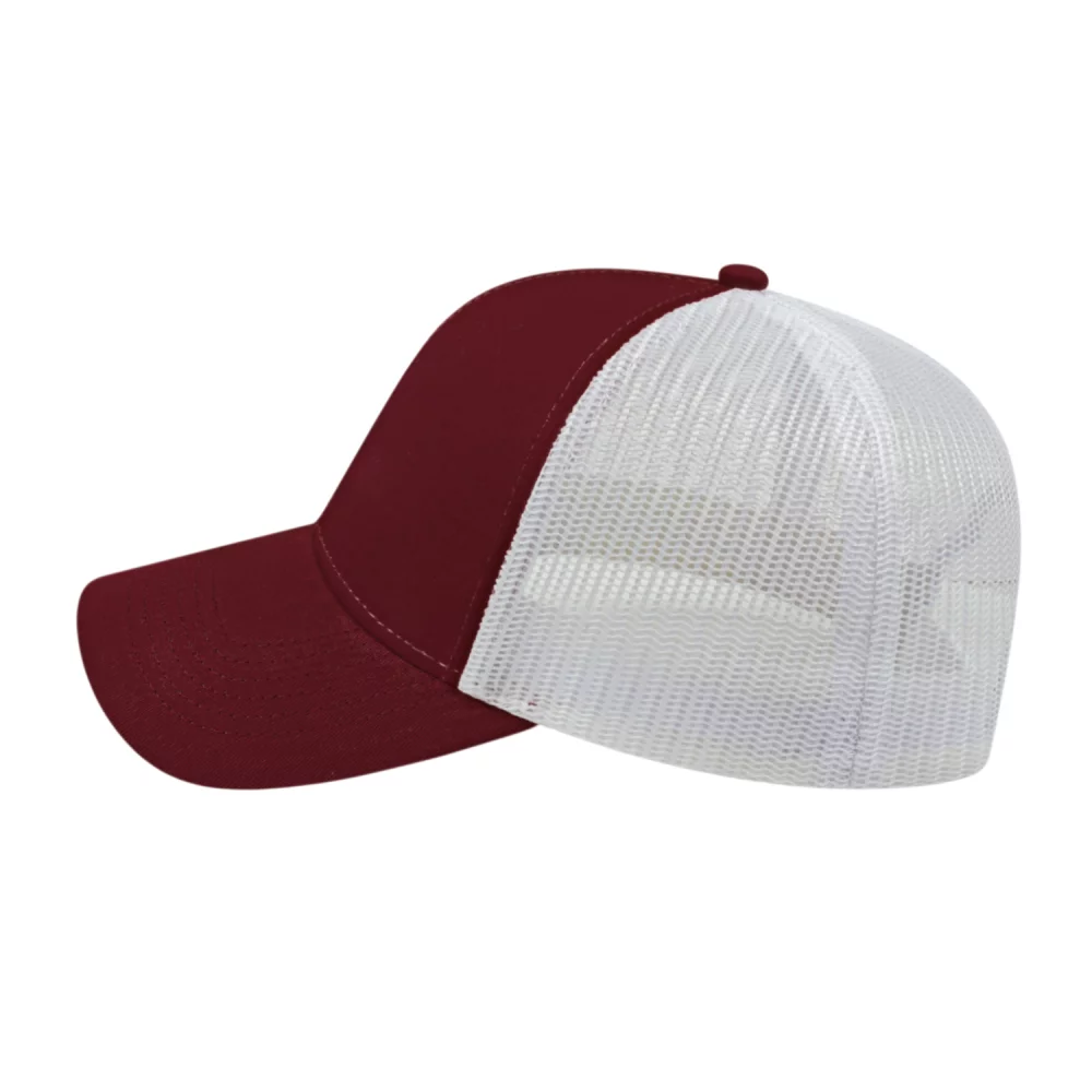 Casquette de camionneur bicolore Cap America en maille à l'arrière