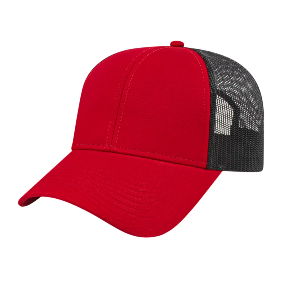 Casquette de camionneur bicolore Cap America en maille à l'arrière