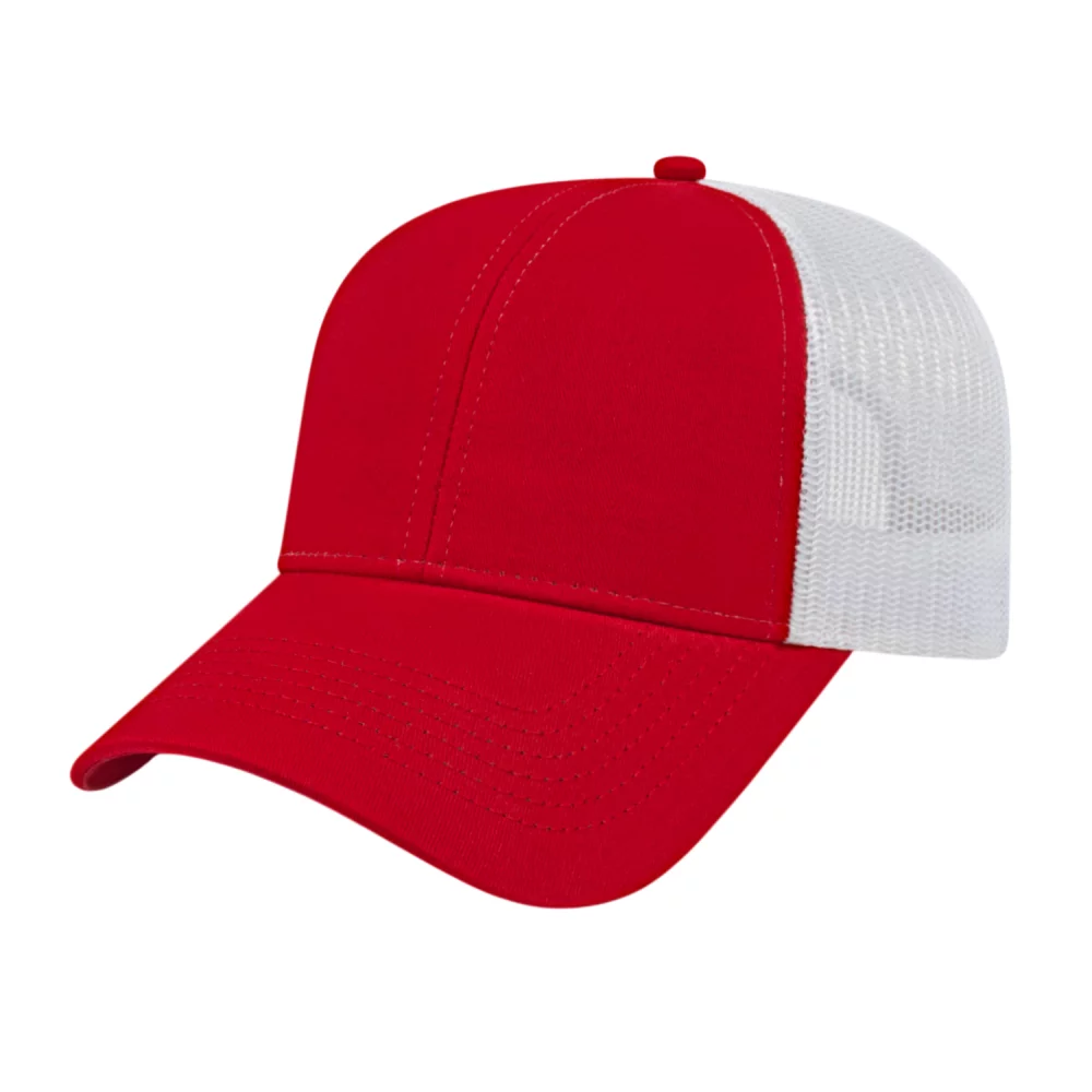 Casquette de camionneur bicolore Cap America en maille à l'arrière
