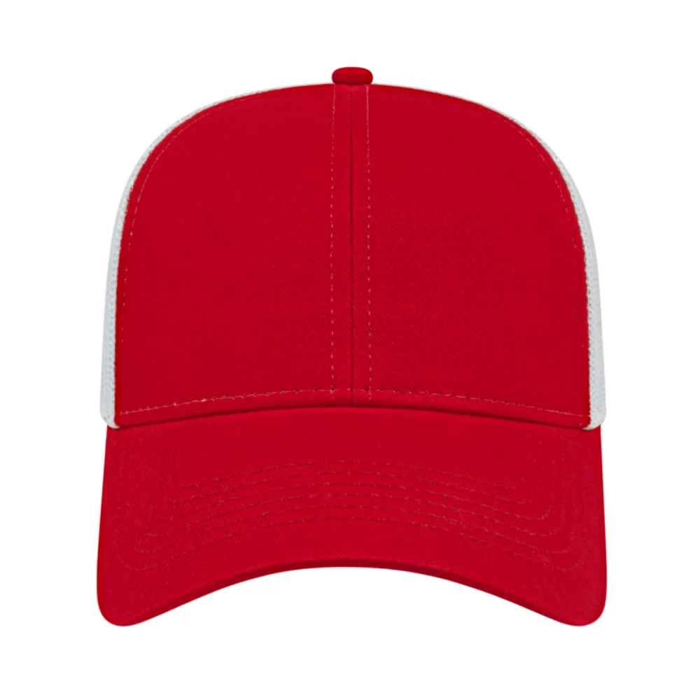 Casquette de camionneur bicolore Cap America en maille à l'arrière