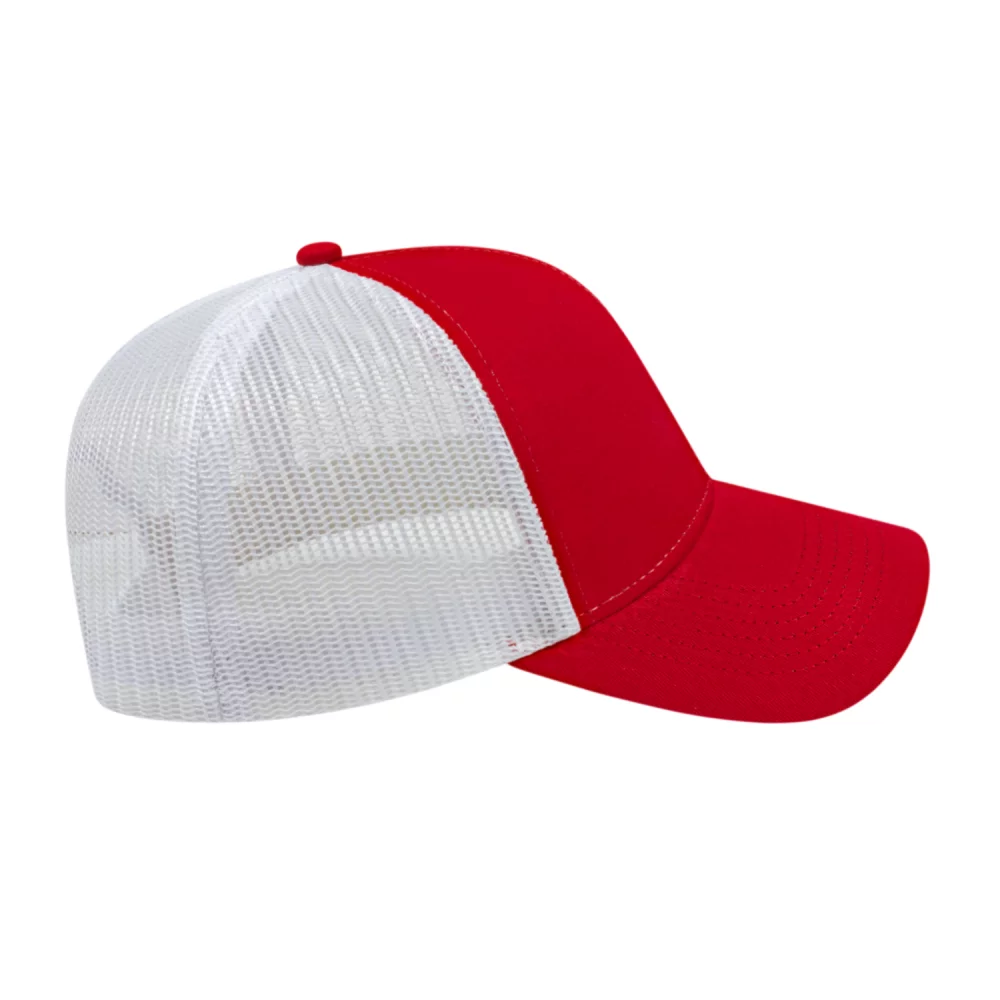 Casquette de camionneur bicolore Cap America en maille à l'arrière