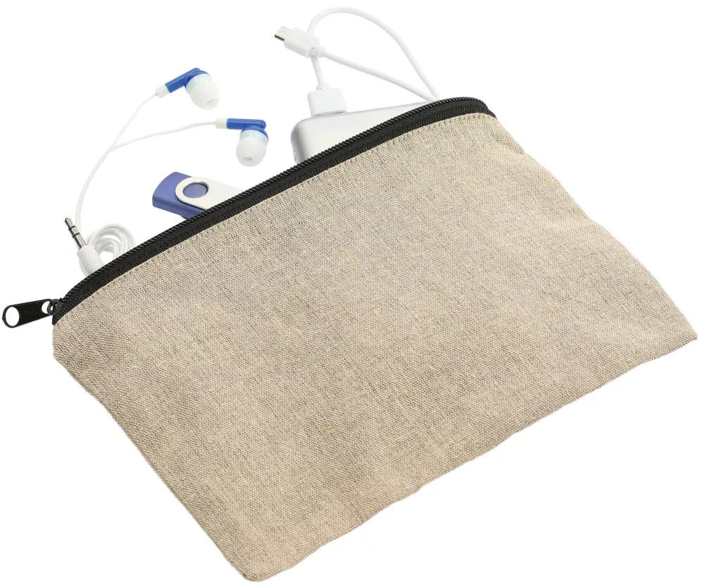 Pochette en sergé de coton recyclé 5 oz