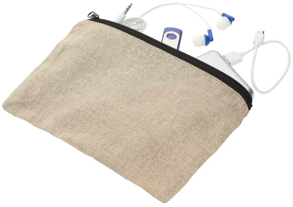Pochette en sergé de coton recyclé 5 oz