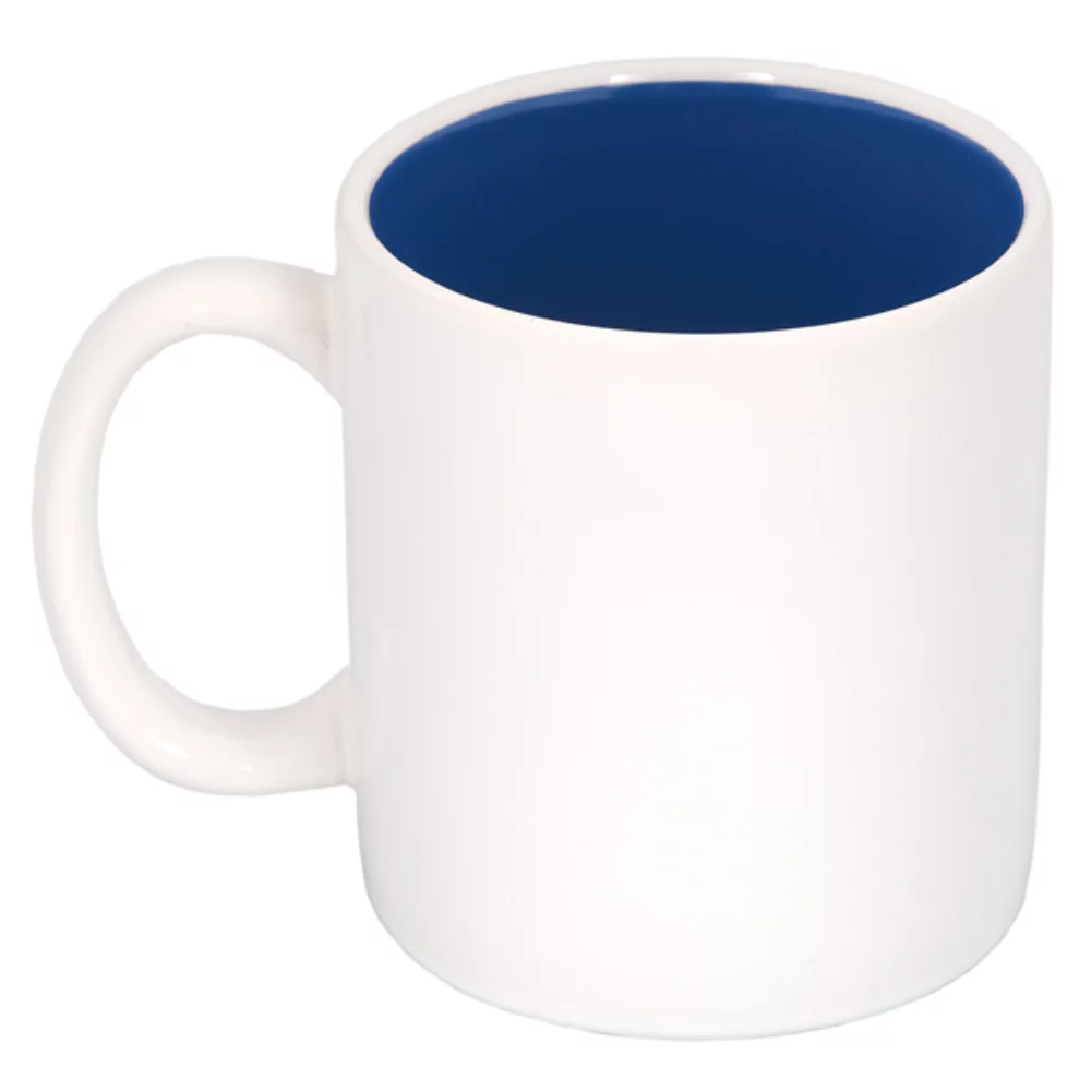 Mug en céramique bicolore avec anse en forme de 'C' de 450 ml (15 oz liquides).